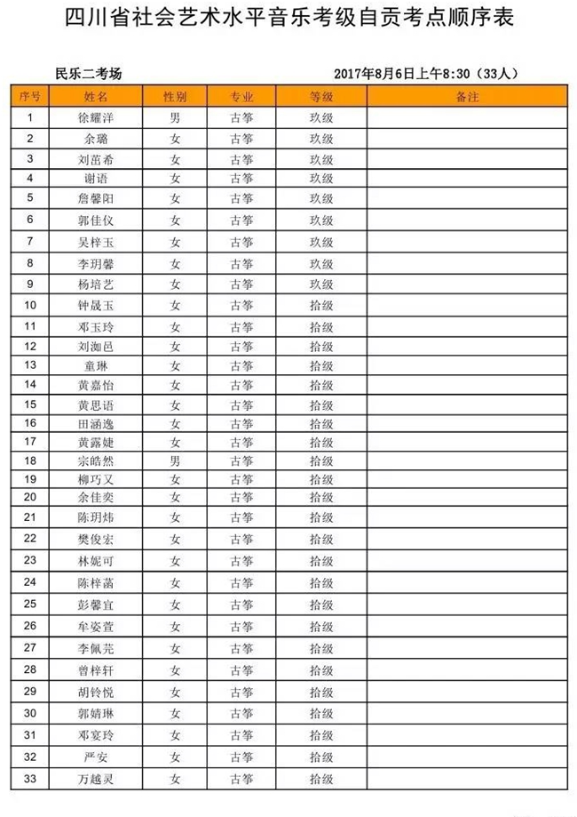 级 民乐考场 古筝 扬琴 竹笛 琵琶 二胡 吉他